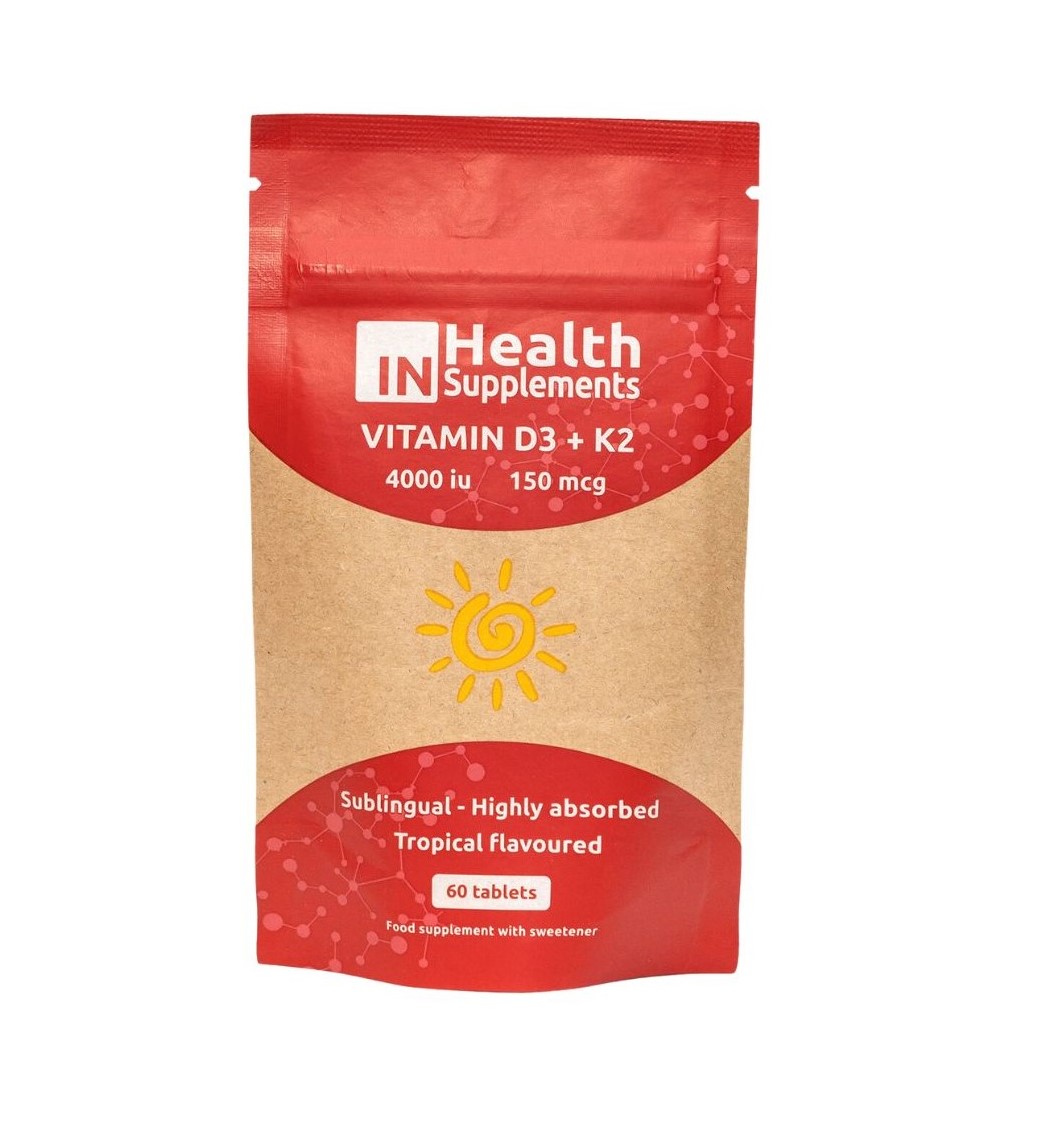 Pack of Vitamin D3 with K2 - 60 tablets
